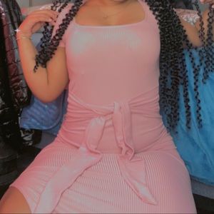 Pink dress with a 🎀